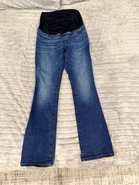 Maternity Bootcut Jeans with Stretch Panel - Blue